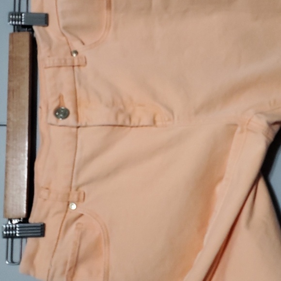 Chico's Jeans Womens Size 4 Chicos 0 Peach So Slimming Girlfriend Slim Leg Ankle - Picture 5 of 12